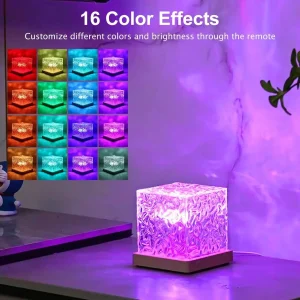 16-color USB Water Ripple LED Night Light with colorful lighting effects